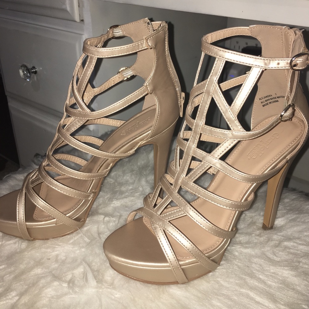 Beautiful champagne gold heels